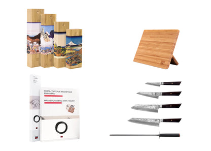 Set Complet de Couteaux 6 pièces - Collection Bunka Damascus