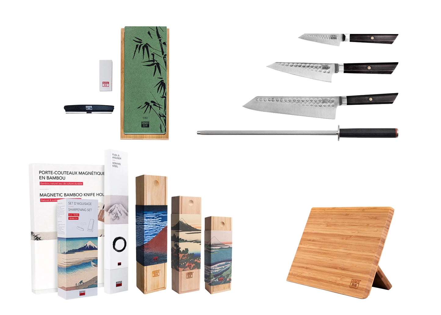 Set Essentiel de couteaux (6 pièces) - Collection Bunka