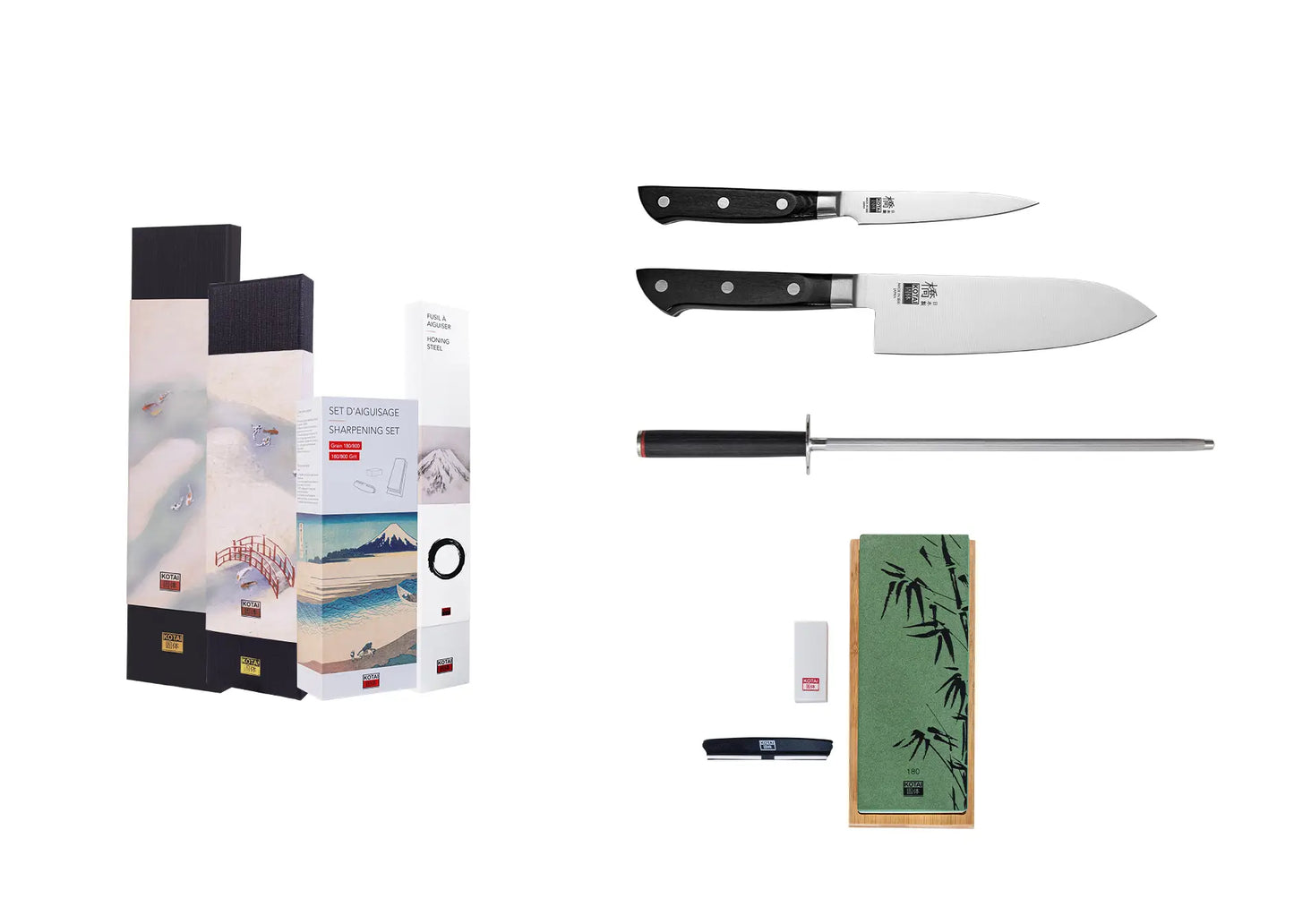 Set Deluxe di 4 Coltelli - Collezione Hashi Classica