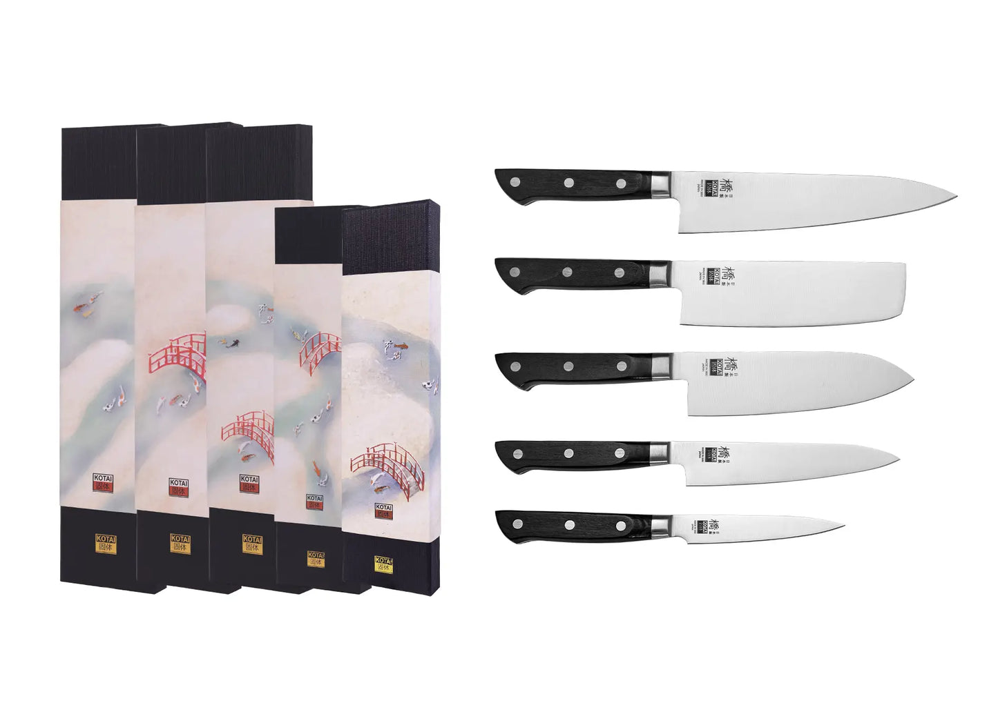 Set Completo de cuchillos de 5 piezas - Colección Hashi Clásico