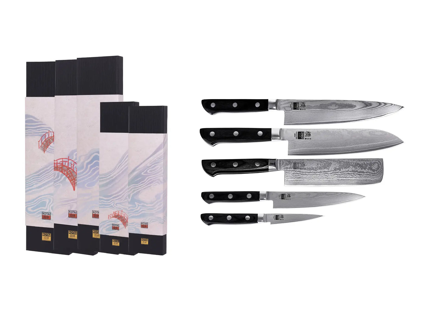 Set Completo de Cuchillos de 5 Piezas - Colección Hashi Damas