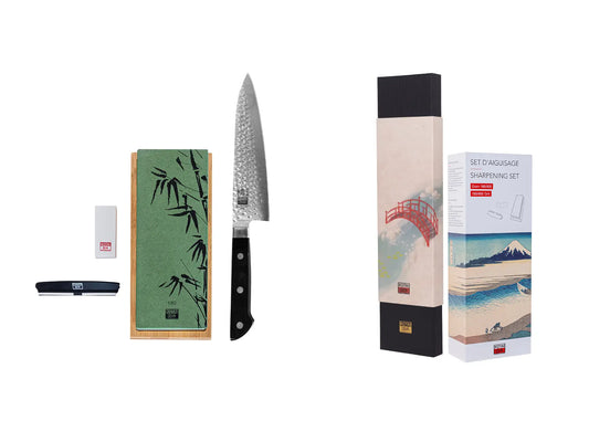 Set Édition Limitée de Couteaux 2 Pièces - Collection Hashi Tsuchime