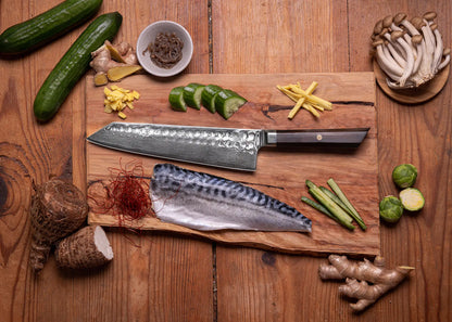 Set Complet de Couteaux 6 pièces - Collection Bunka Damascus