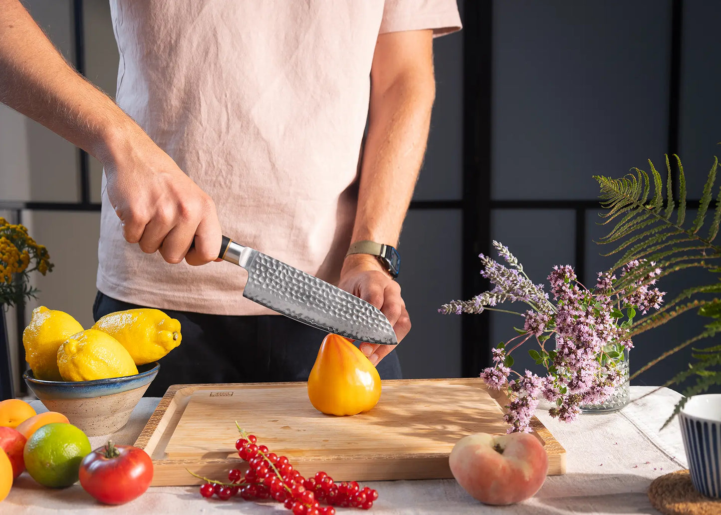 Santoku 18 cm blade - Pakka San-Mai Collection