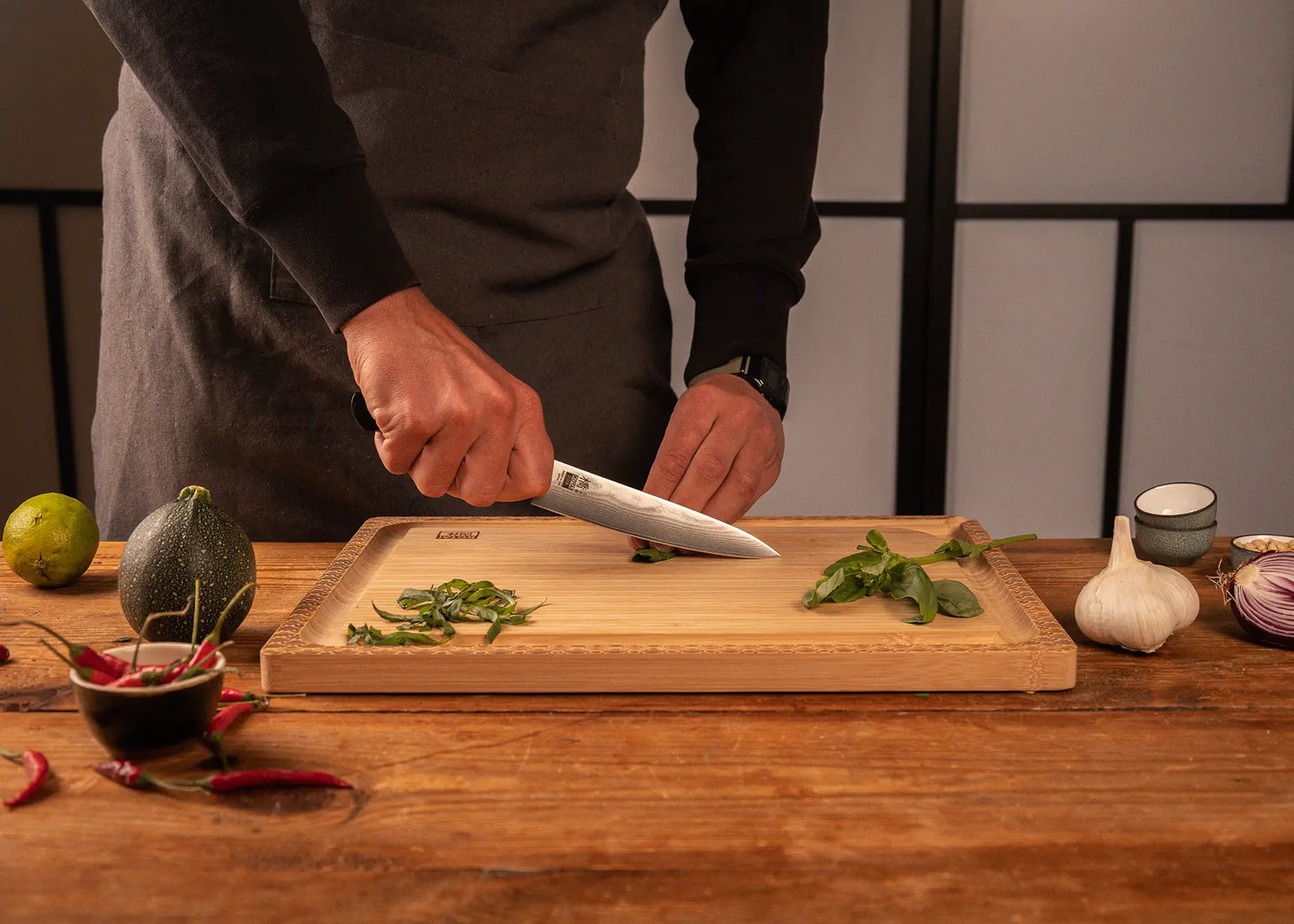 Coltello Universale 150 mm - Collezione Hashi Damasco