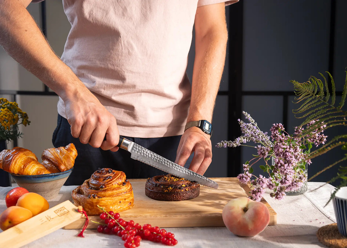 Serrated Knife 200 mm - Pakka San-Mai Collection