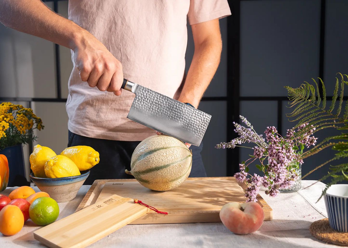 Cuchillo de Carnicero 190 mm - Colección Pakka San-Mai