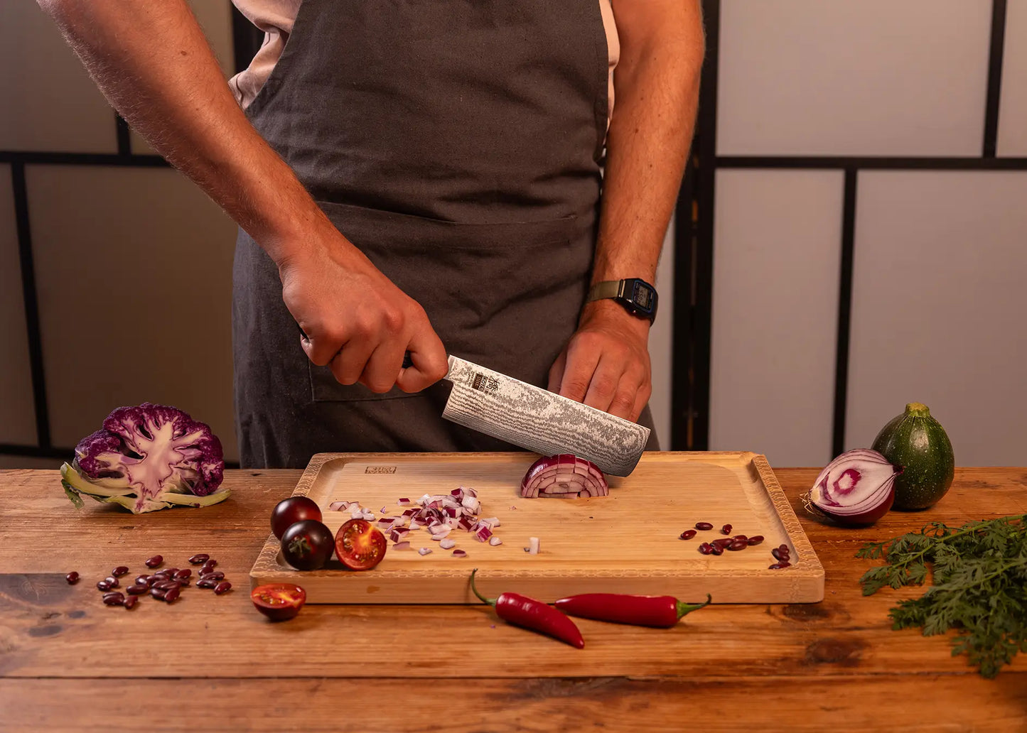 Cuchillo Nakiri 160 mm - Colección Hashi Damas