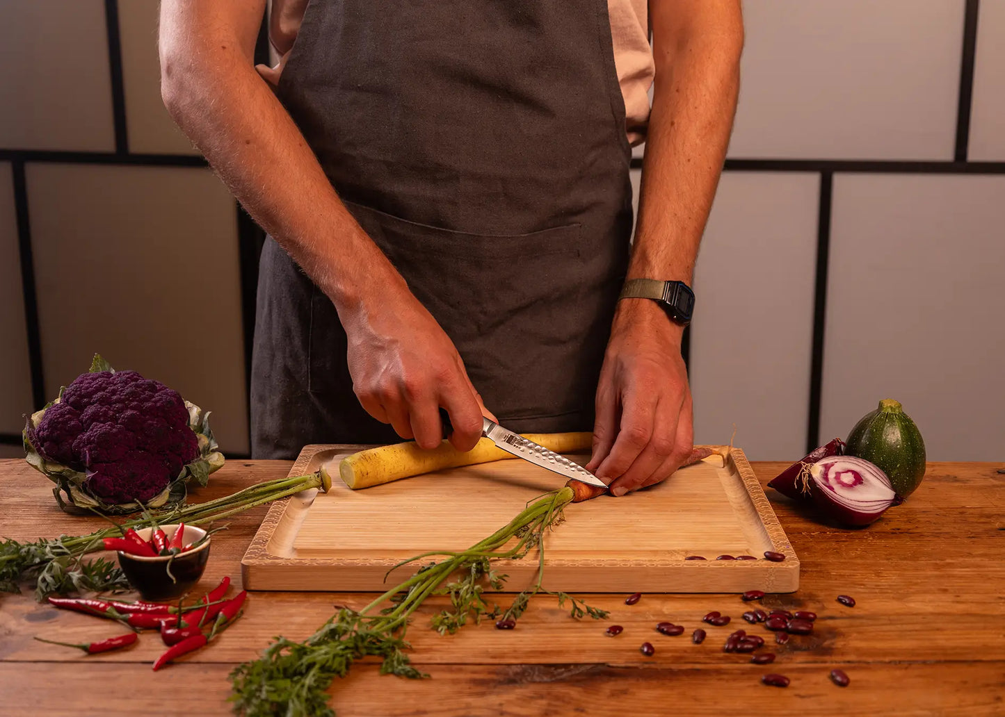 Complete 5-Piece Knife Set - Hashi Tsuchime Collection