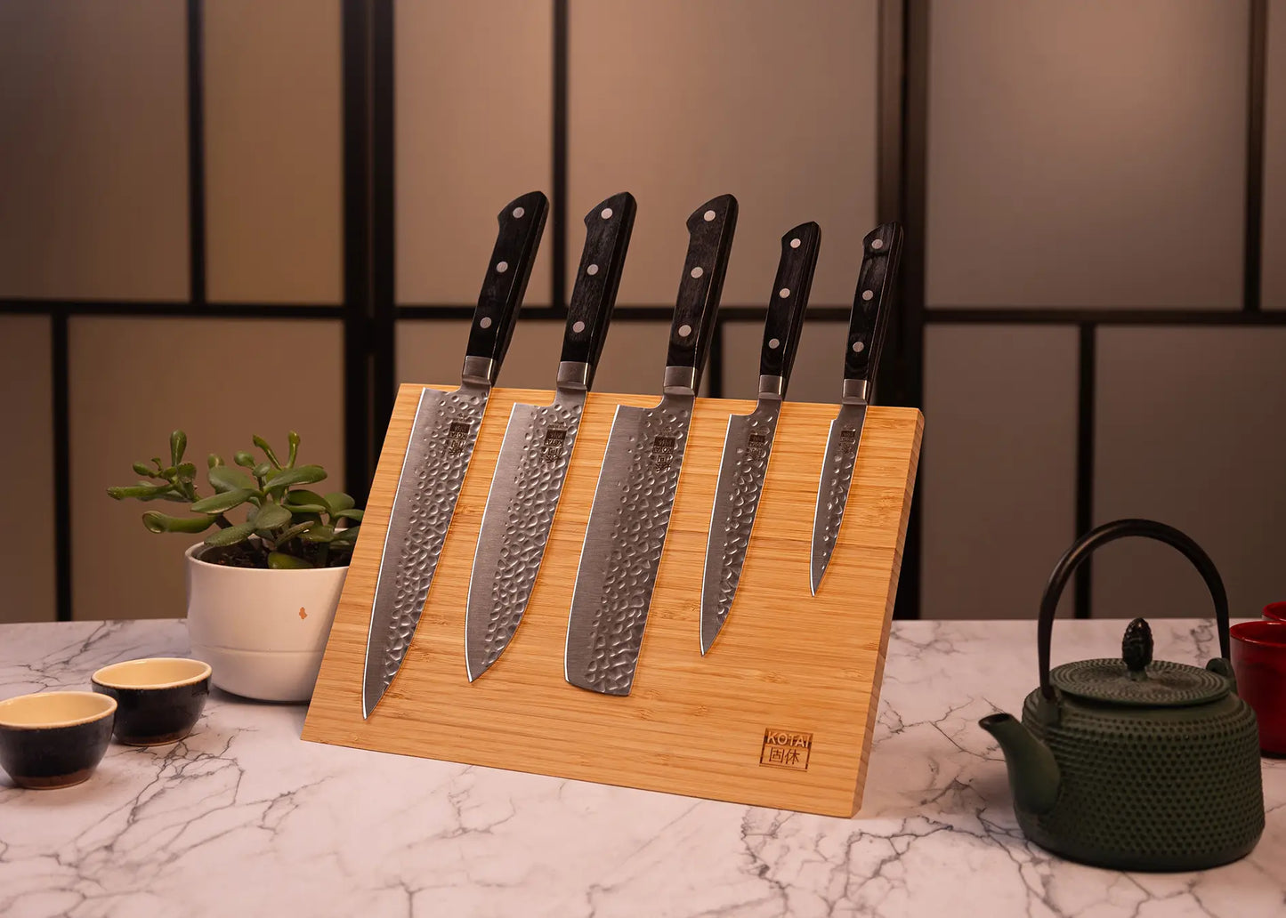 Complete 7-Piece Knife Set - Hashi Tsuchime Collection