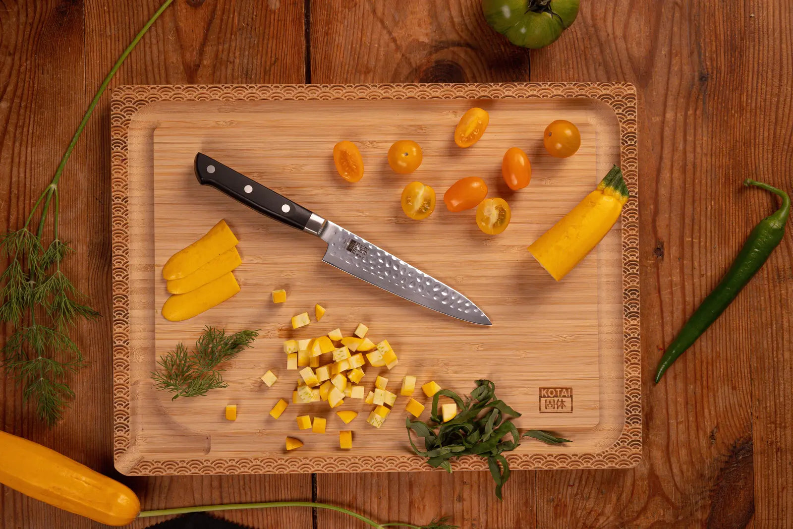 Here is an example of a full tang knife.