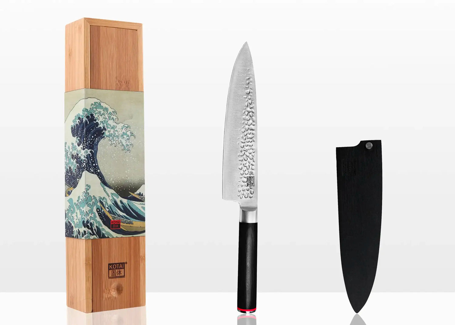 20 cm Gyuto chef knife crafted from 440C steel with pakkawood handle.