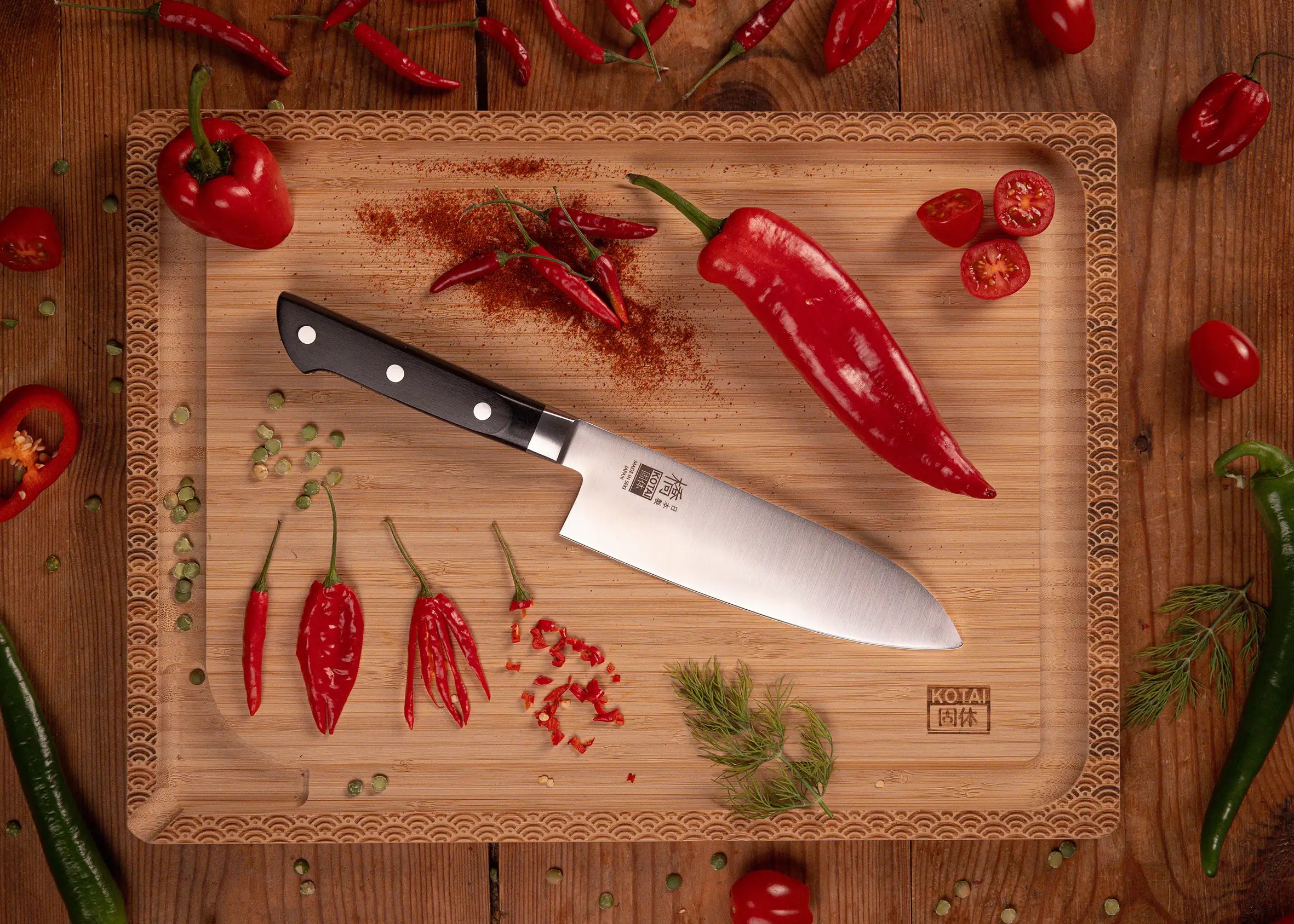 Santoku Knife 170 mm - Hashi Classic collection