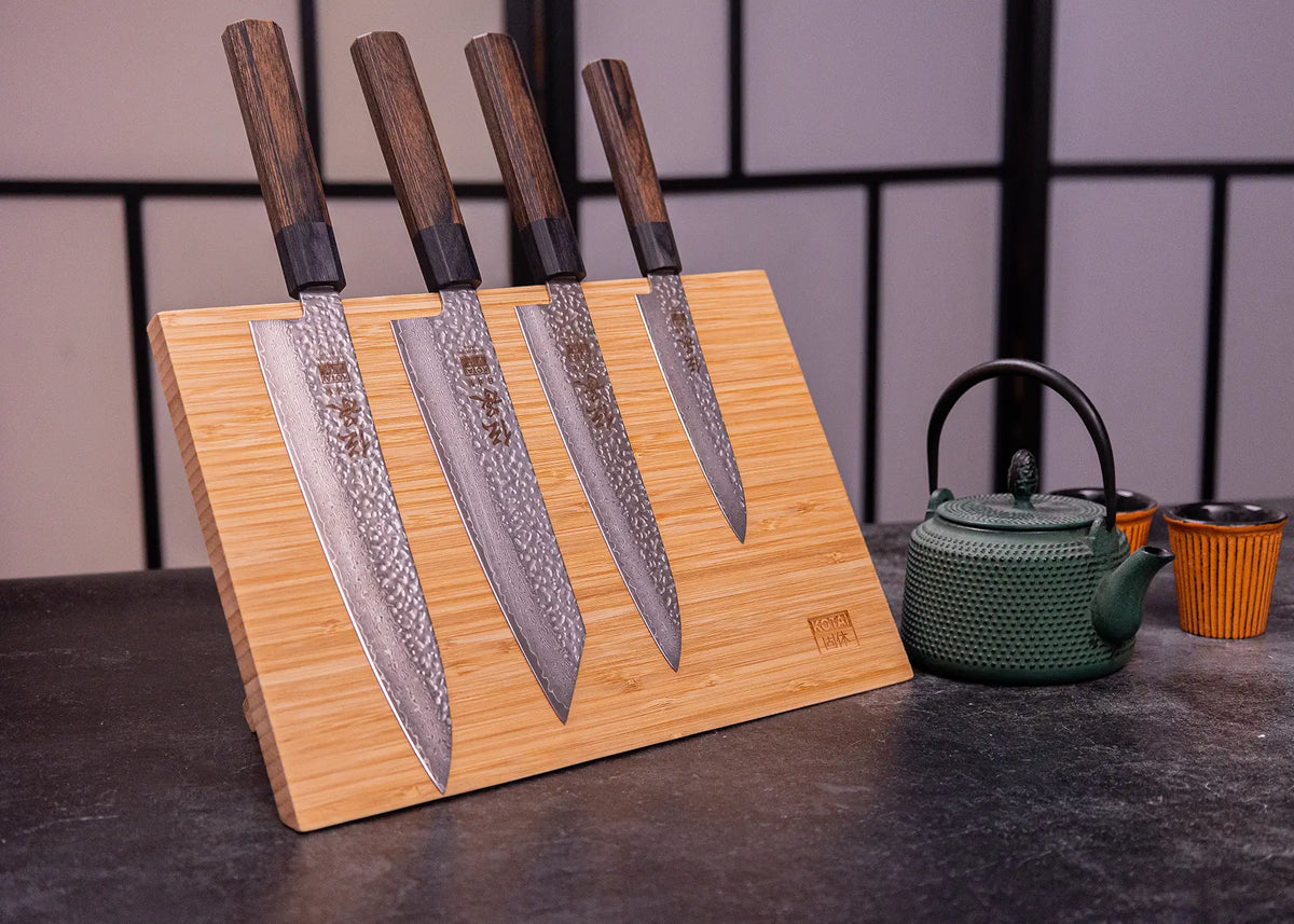 Bunka Collection Essential 6-Piece Knife Set - Bunka Damascus Collection – KOTAI Kitchen