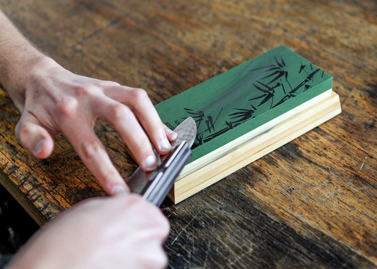 Essential 6-Piece Knife Set - Bunka Collection (cutting board)
